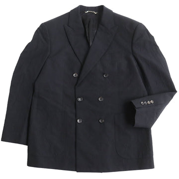 LOUIS VUITTON tailored jacket HHJ43E Outer: 93% cotton, Outer: 7% nylon, Lining: 74% cupra, Lining: 26% cotton, Part: 50% wool, Part: 50% rayon black mens 52 Used