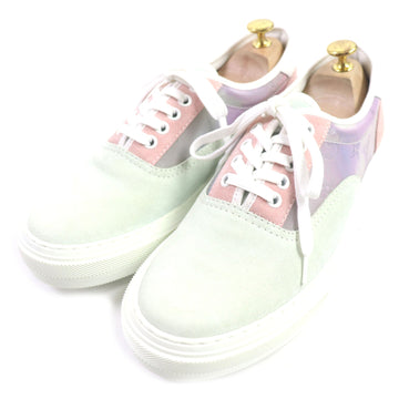 LOUIS VUITTON Low cut sneakers Main: Suede Multi Trocadero Line Monogram mens 7.5 Used
