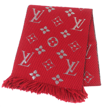 LOUIS VUITTON Scarf M75832 wool Ruby Esharp Logomania