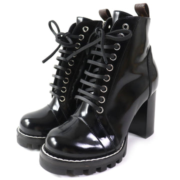 LOUIS VUITTON short boots Main: Patent black Star trail line Women 36 Used