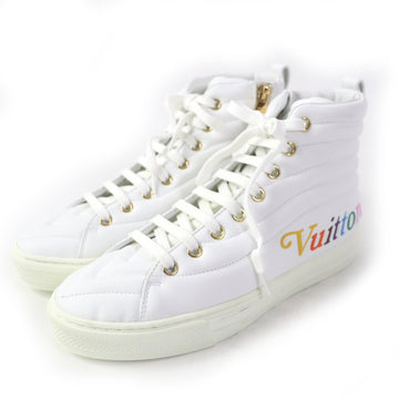 LOUIS VUITTON High cut sneakers Main: Leather white Stellar Line Women 36 Used