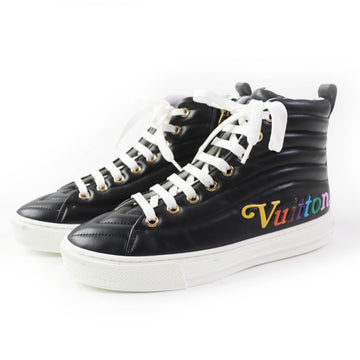 LOUIS VUITTON High cut sneakers Main: Leather black multi Stellar line Women 34 Used