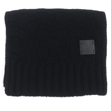 LOUIS VUITTON Scarf 408733 Main: 100% cashmere black Damier Escharp Helsinki mens Used