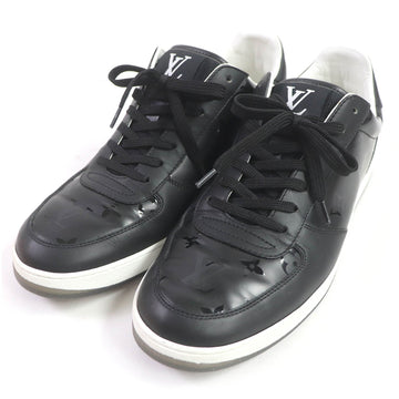 LOUIS VUITTON Low cut sneakers Main: Leather black LV Rivoli Line mens 41 Used