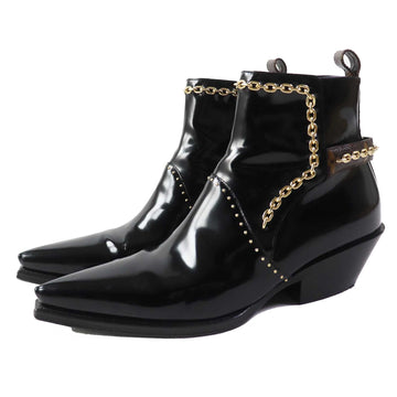 LOUIS VUITTON short boots Main: Leather black Matador Line Women 38 Used