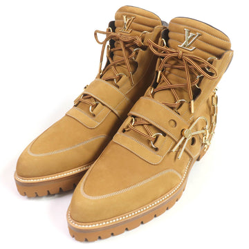 LOUIS VUITTON Ankle boots Nubuck beige LV Creeper Line 8
