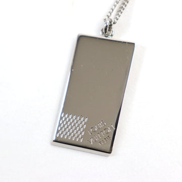 LOUIS VUITTON Necklace M61972 brass Silver corrier plaque