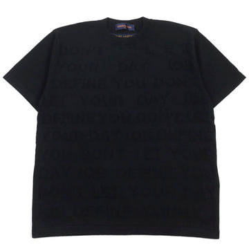 LOUIS VUITTON Short sleeve knit HLN09W cotton black M