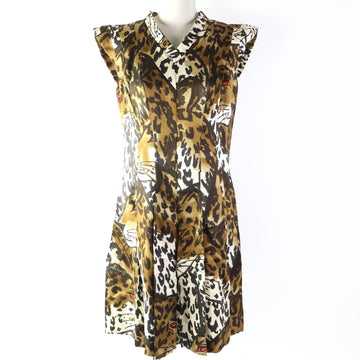 LOUIS VUITTON one piece silk Brown 40