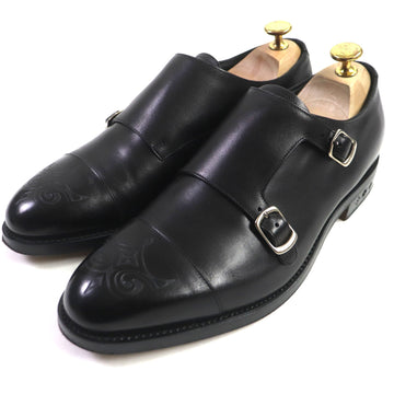 LOUIS VUITTON Leather shoes leather black Monceau Flex Line 6.5