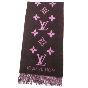 LOUIS VUITTON Scarf M73665 Main: 100% cashmere Brown pink Escalp Reykjavik Women Used