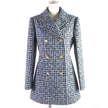 LOUIS VUITTON pea coat wool Light blue navy 38