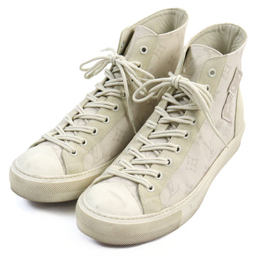 LOUIS VUITTON High cut sneakers 1A378N Main: Canvas, Part: Suede cream Tattoo Line mens 7 Used