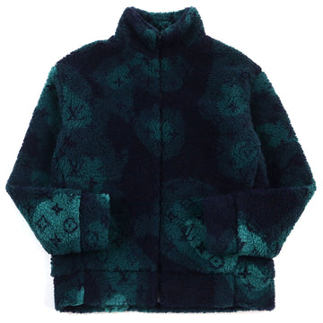 LOUIS VUITTON Blouson HOY15W Outer: 86% polyester, Outer: 14% wool, Lining: 100% cotton Green Navy Camouflage Pattern mens M Used