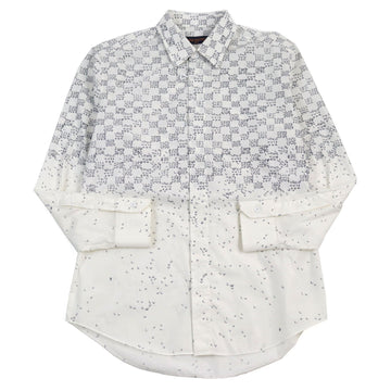 LOUIS VUITTON Long sleeve shirt HNS02W cotton Off-white type S