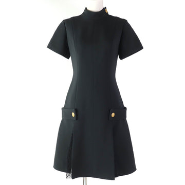 LOUIS VUITTON one piece wool black 34
