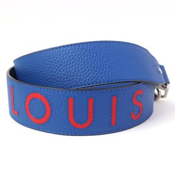 LOUIS VUITTON Shoulder strap J02389 leather Blue red