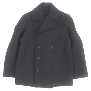 LOUIS VUITTON pea coat 1A8WQL wool black 44