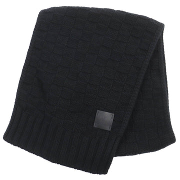 LOUIS VUITTON Scarf M74420 Main: 100% cashmere, Partial use: Cowhide black Escharp Helsinki mens Used