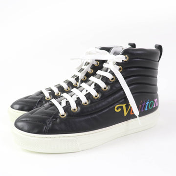 LOUIS VUITTON High cut sneakers Main: Leather black Stellar Line Women 37 Used