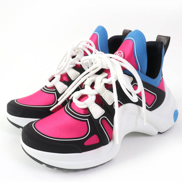 LOUIS VUITTON sneakers rubber multicolor arc light line 36