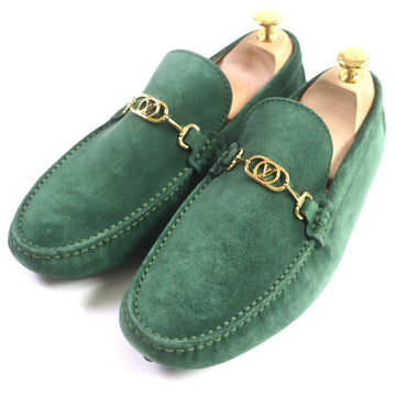 LOUIS VUITTON loafers Suede green Porto Vecchio Line 6