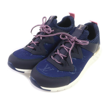 LOUIS VUITTON sneakers leather Navy pink Aftergame Line Monogram 35.5