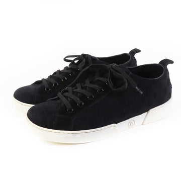 LOUIS VUITTON sneakers Suede leather black 37
