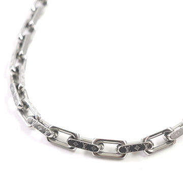 LOUIS VUITTON Necklace M00307 metal Silver Collier Chain Monogram Necklace