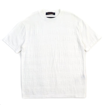 LOUIS VUITTON Short sleeve knit cotton white S