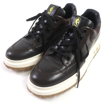 LOUIS VUITTON sneakers Main: Leather Dark brown Abyss Line mens 8 Used