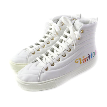 LOUIS VUITTON High cut sneakers Main: Leather white Stellar Line Women 37.5 Used