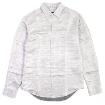 LOUIS VUITTON Long sleeve shirt HLS90W Outer material: silk 100% Light gray mens S Used