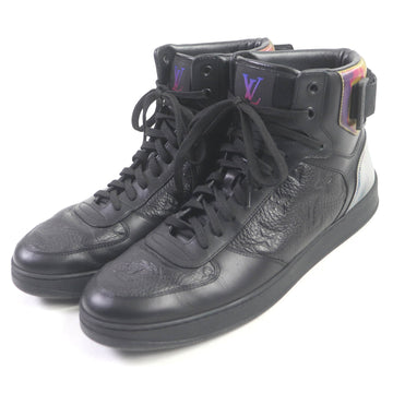 LOUIS VUITTON High cut sneakers Main: Leather black mens 8 Used