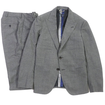 LOUIS VUITTON setup Outer: 100% wool, Lining: 33% cotton, Lining: 30% cupra, Lining: 21% rayon, Lining: 16% polyester gray PONT NEUF FIT mens 48 Used