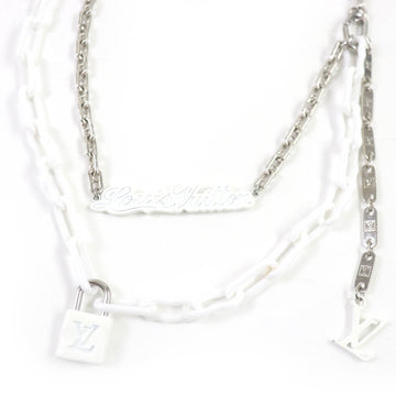 LOUIS VUITTON Necklace MP2566 metal Silver white