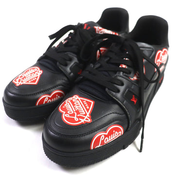 LOUIS VUITTON sneakers Main: Leather Black red LV trainer line mens 6 Used
