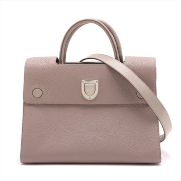 Christian Dior Ever Leather 2WAY Handbag Beige
