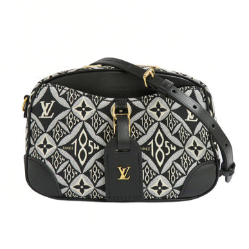Louis Vuitton Monogram  Deauville MINI M57205 Black Shoulder Bag Canvas Black Mini Bag