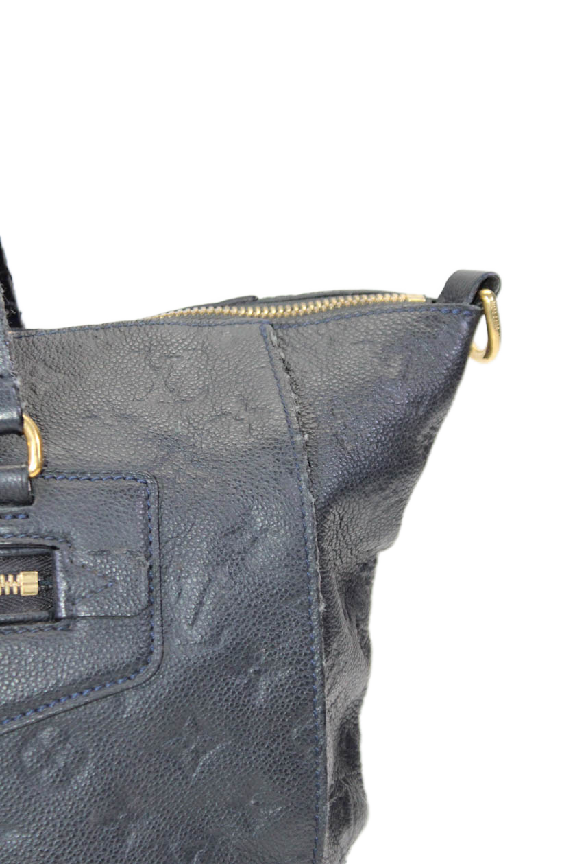Louis Vuitton Womens Empreinte Lumineuse GM Infini Shoulder Handbag Black