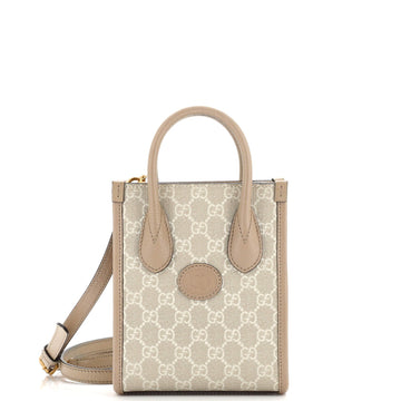 Interlocking G Patch Tote GG Coated Canvas Mini