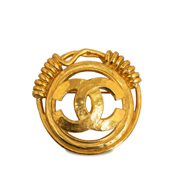 Chanel Vintage Coco  Brochure Gold   Chanel