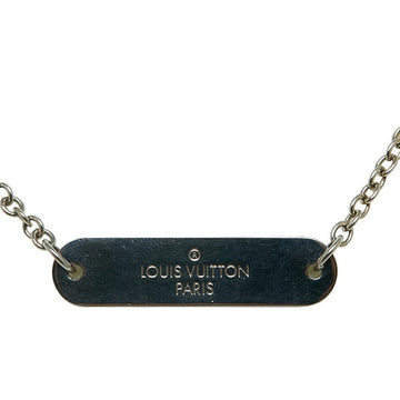 Louis Vuitton Monogram Eclipse Collie Chain Pin-Lock Collar M68875 Silver Metal PVC  Louis Vuitton
