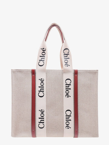 Chloe' Woman Chloe' Woman Beige Shoulder Bags