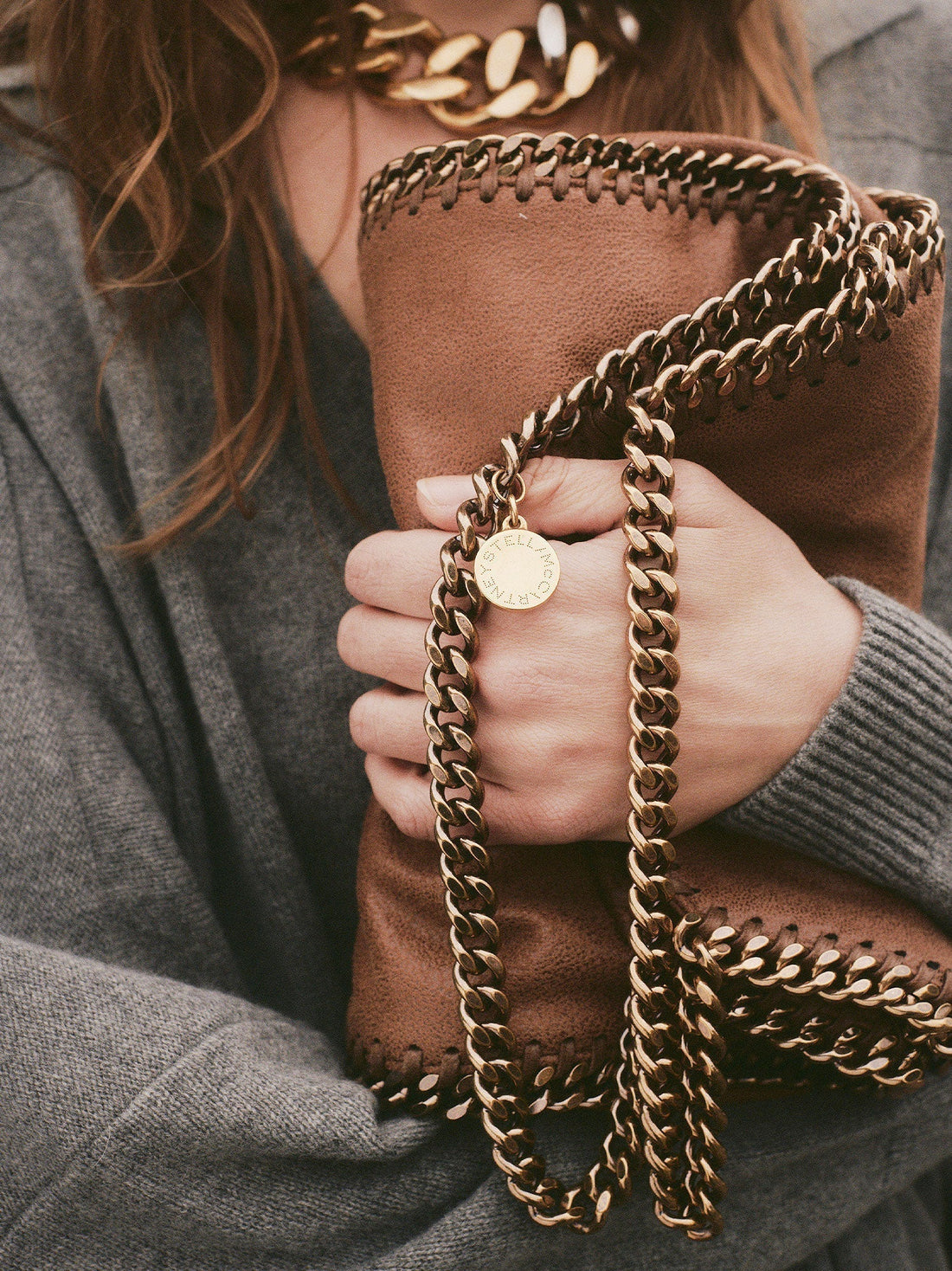 Stella Mccartney Woman Stella Mccartney Woman Brown Shoulder Bags