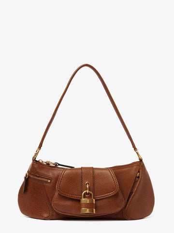 Chloe' Woman Chloe' Woman Brown Shoulder Bags