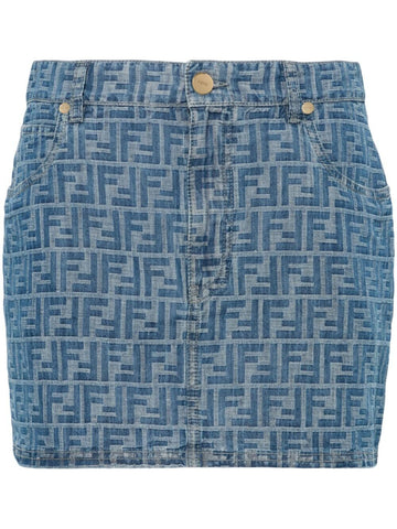 FENDI Men's Mini Chambray Skirt