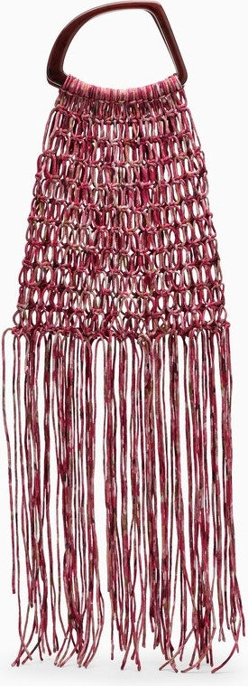 FUCHSIA MESH BAG