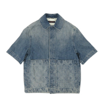 Louis Vuitton Short Sleeve Denim Workwear Monogram  y 1ABLDF XS Size  Clothes Apparel Fashion Fine s