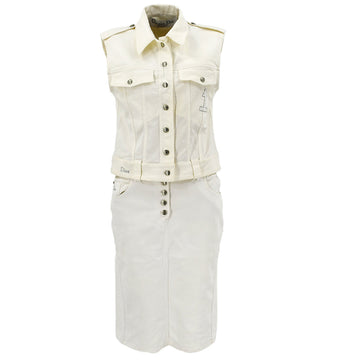 Christian Dior Spring 2004 buttoned skirt suit #38 #40